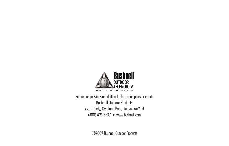 Bushnell ImageView 98-0917/04-09 User Manual | Page 38 / 38