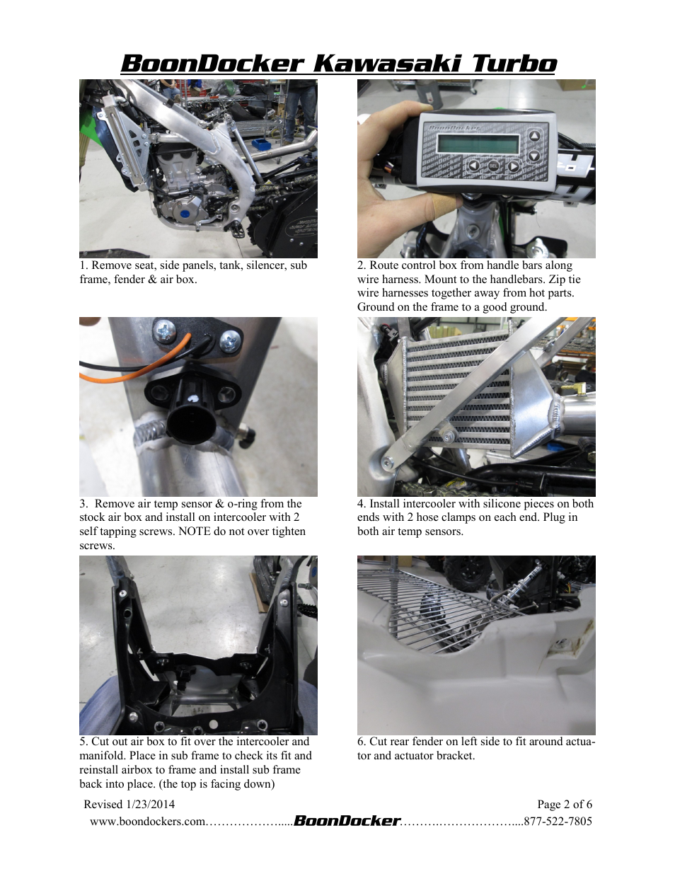 BoonDocker KAWASAKI KX: 450 User Manual | Page 2 / 6