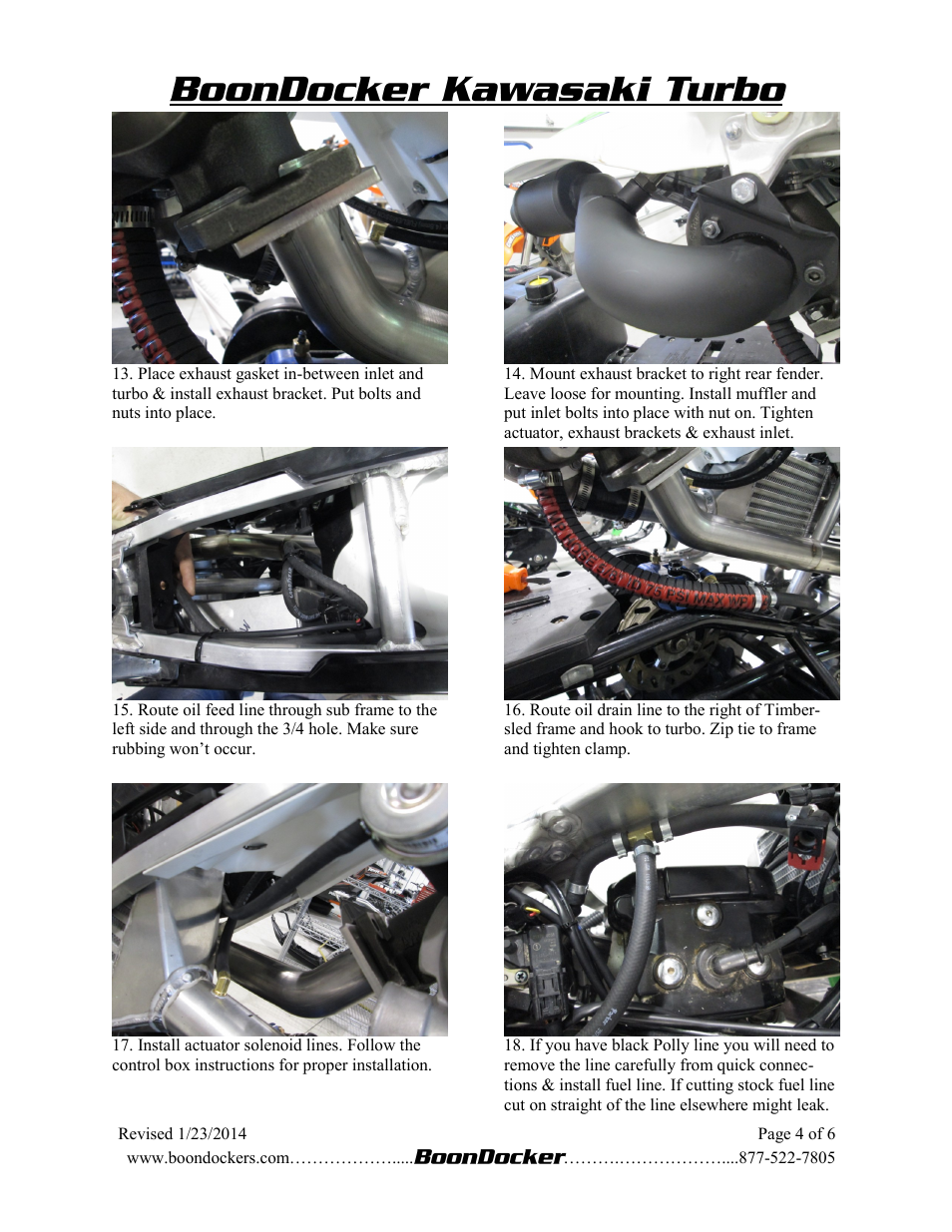 BoonDocker KAWASAKI KX: 450 User Manual | Page 4 / 6