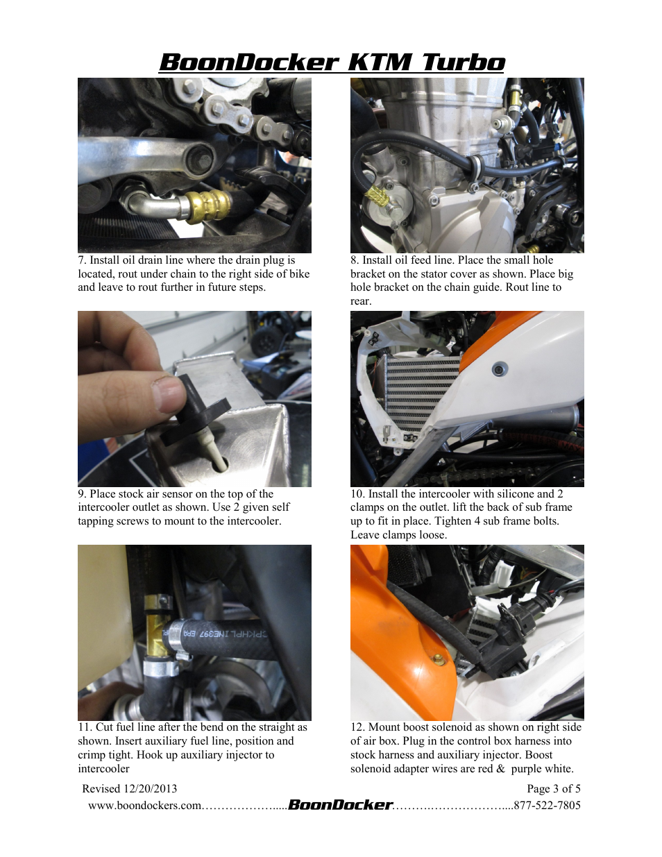 BoonDocker KTM XC-W: 450/500 User Manual | Page 3 / 6