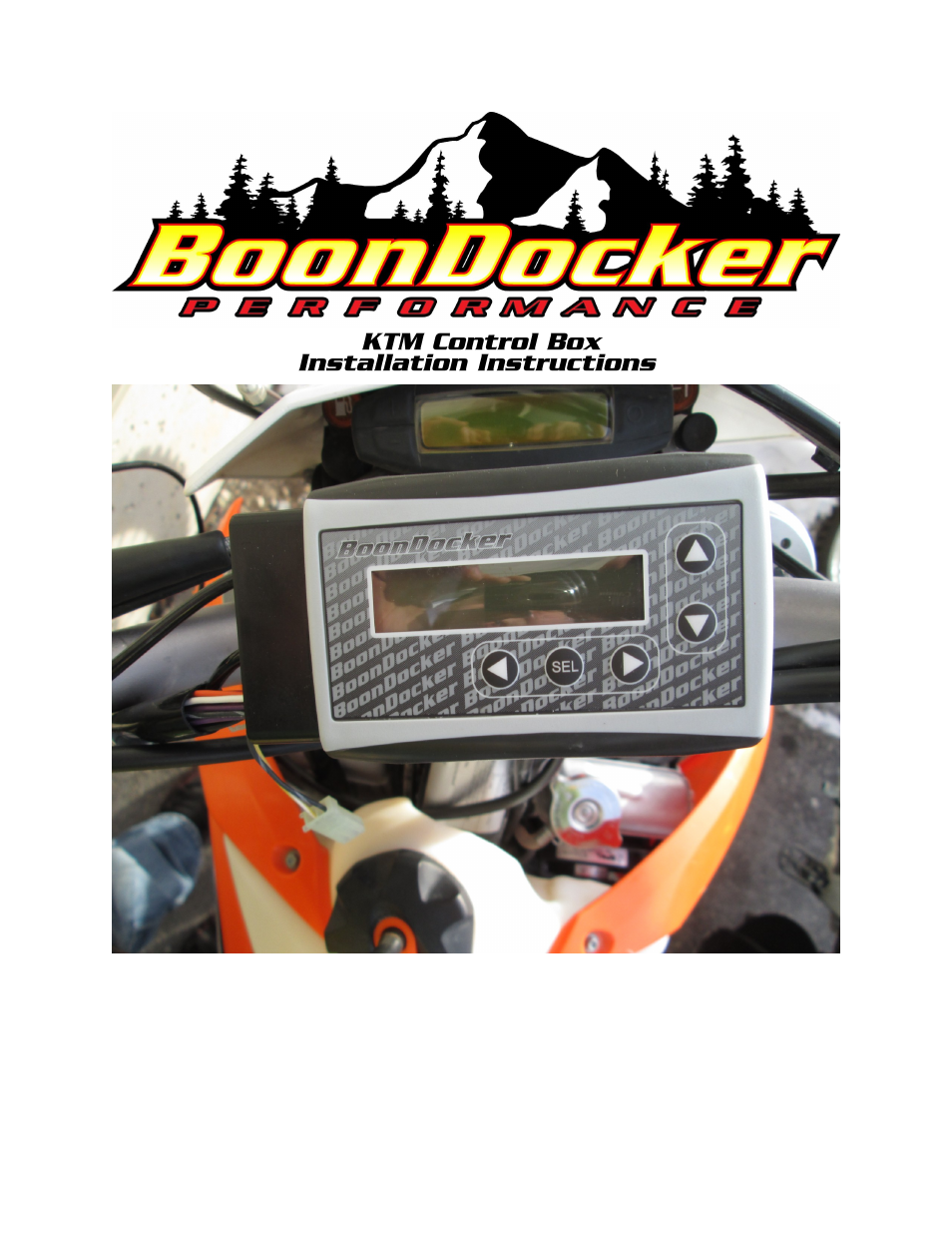 BoonDocker KTM XC-W: 450/500 Box Installation User Manual | 5 pages