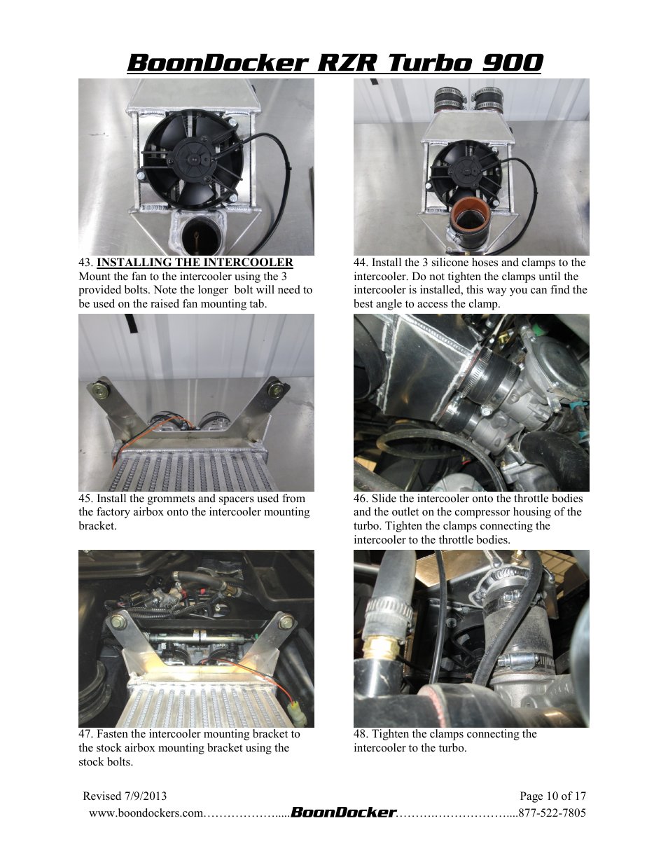 BoonDocker POLARIS RZR XP 900 Turbo System User Manual | Page 10 / 14