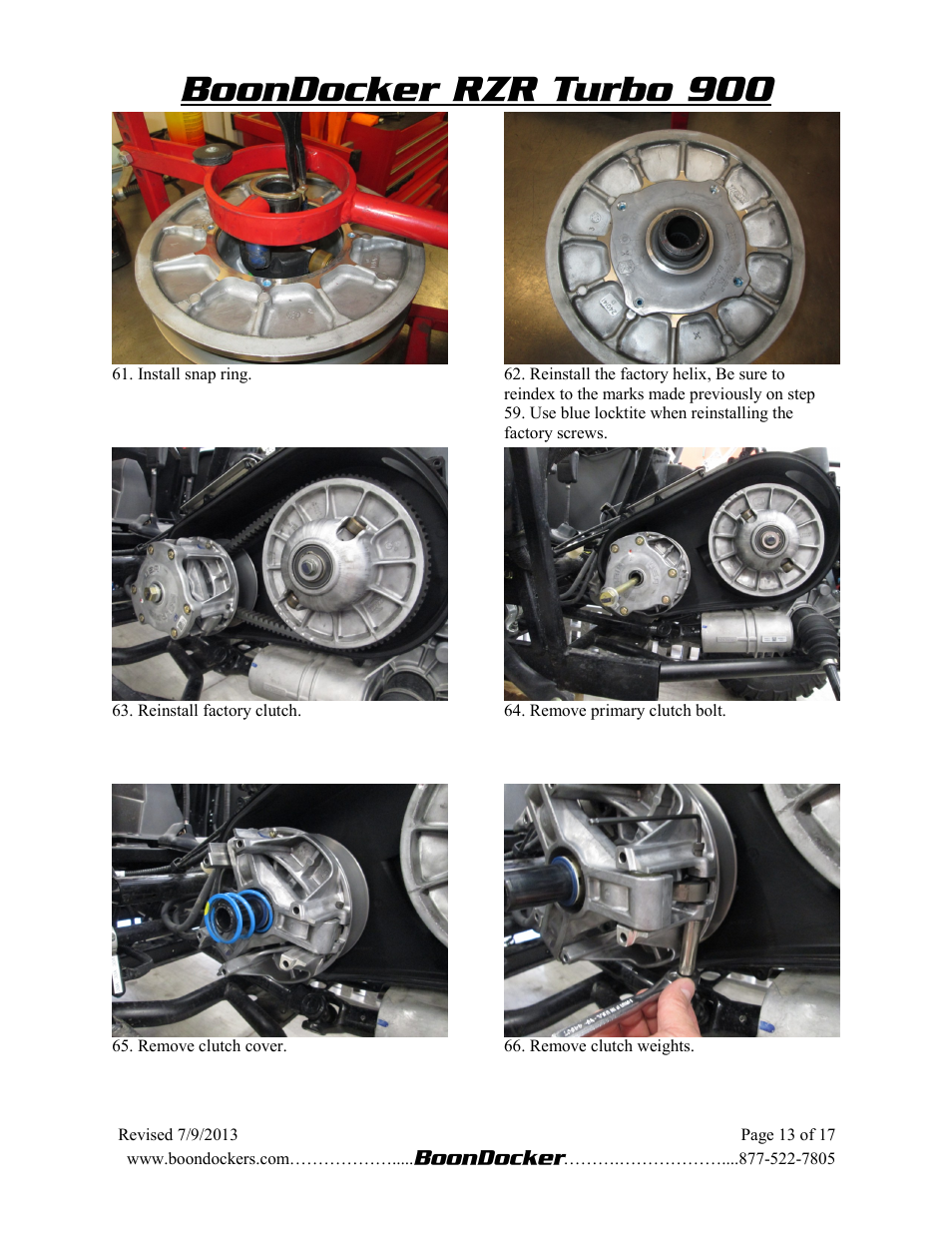 BoonDocker POLARIS RZR XP 900 Turbo System User Manual | Page 13 / 14