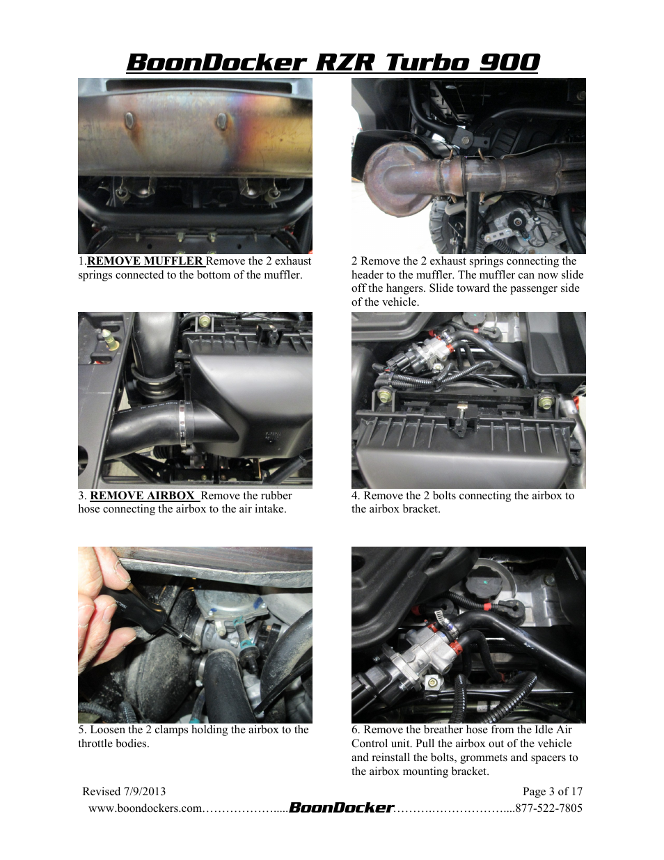 BoonDocker POLARIS RZR XP 900 Turbo System User Manual | Page 3 / 14