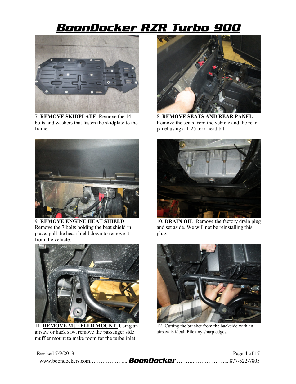 BoonDocker POLARIS RZR XP 900 Turbo System User Manual | Page 4 / 14