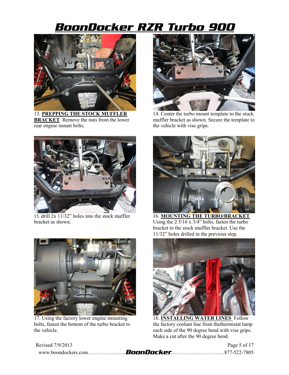 BoonDocker POLARIS RZR XP 900 Turbo System User Manual | Page 5 / 14