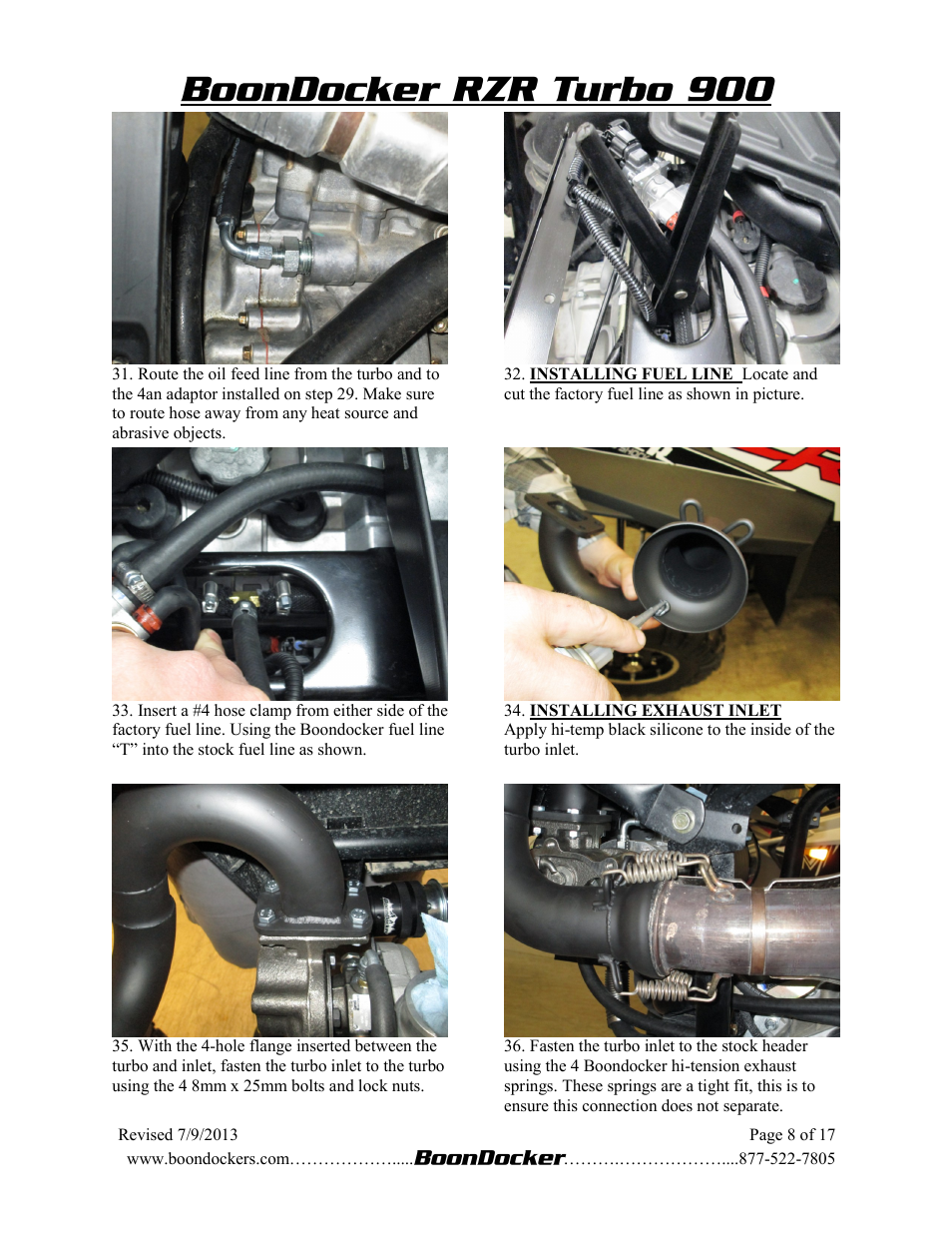 BoonDocker POLARIS RZR XP 900 Turbo System User Manual | Page 8 / 14