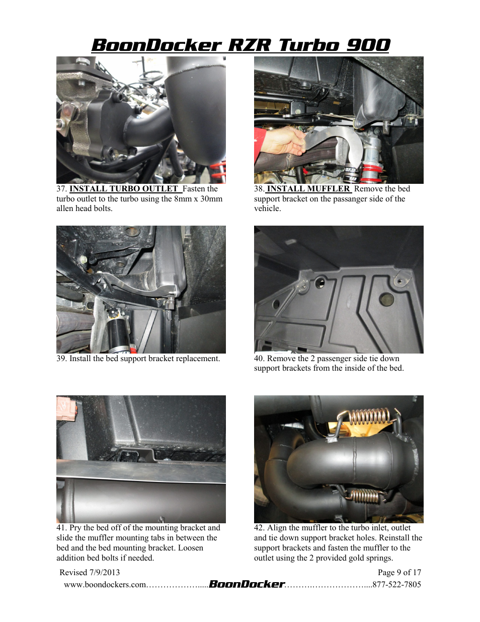 BoonDocker POLARIS RZR XP 900 Turbo System User Manual | Page 9 / 14