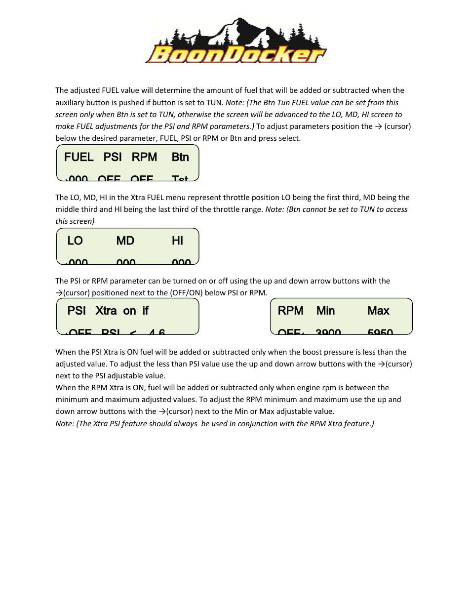 BoonDocker POLARIS RZR XP 900 Control Box Operation User Manual | Page 5 / 8