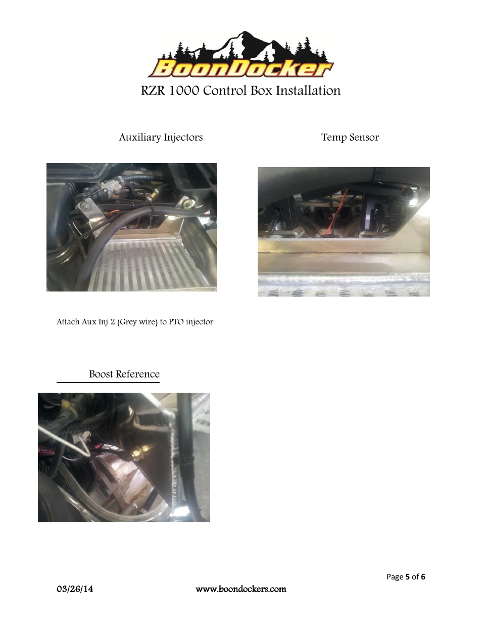 Rzr 1000 control box installation | BoonDocker POLARIS RZR XP 1000 Control Box Install User Manual | Page 5 / 6