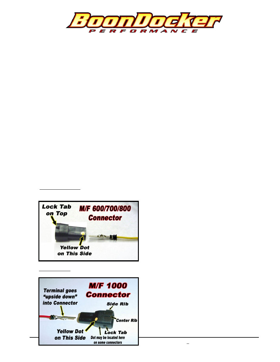 BoonDocker ARCTIC CAT: 800/1000 Turbo User Manual | 18 pages