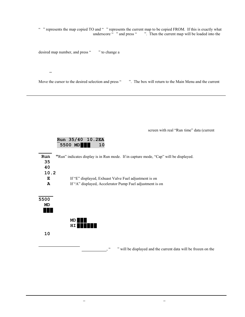 Stats menus | BoonDocker ARCTIC CAT: 800/1000 Turbo User Manual | Page 11 / 18