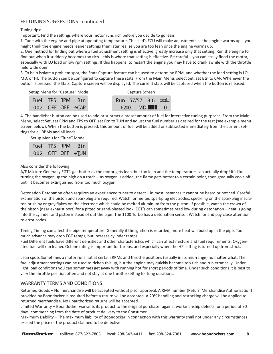 BoonDocker ARCTIC CAT: HIJACKER 2.0 User Manual | Page 8 / 9