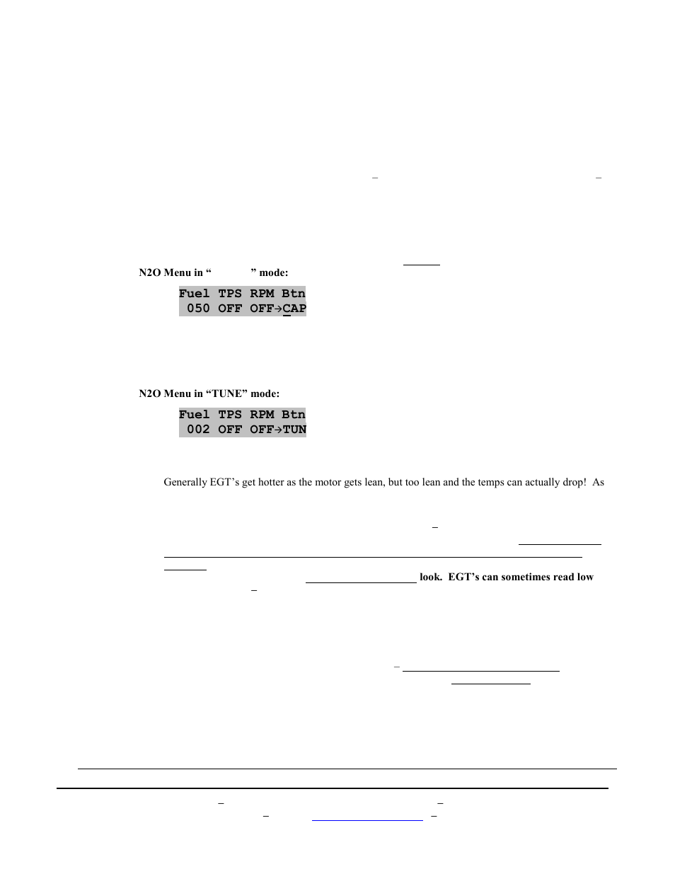 Tuning tips (continued), Fuel tps rpm btn 050 off off, Fuel tps rpm btn 002 off off | BoonDocker POLARIS: 11-12 PRO 800 Turbo 3D Tuning User Manual | Page 12 / 14