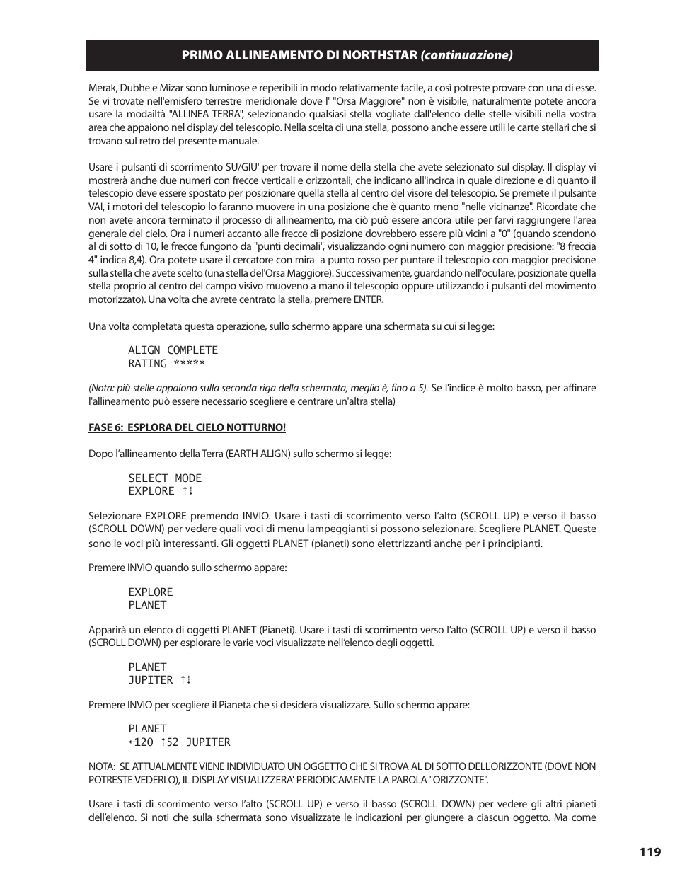 Bushnell NORTH STAR GOTO 78-8840 User Manual | Page 119 / 136