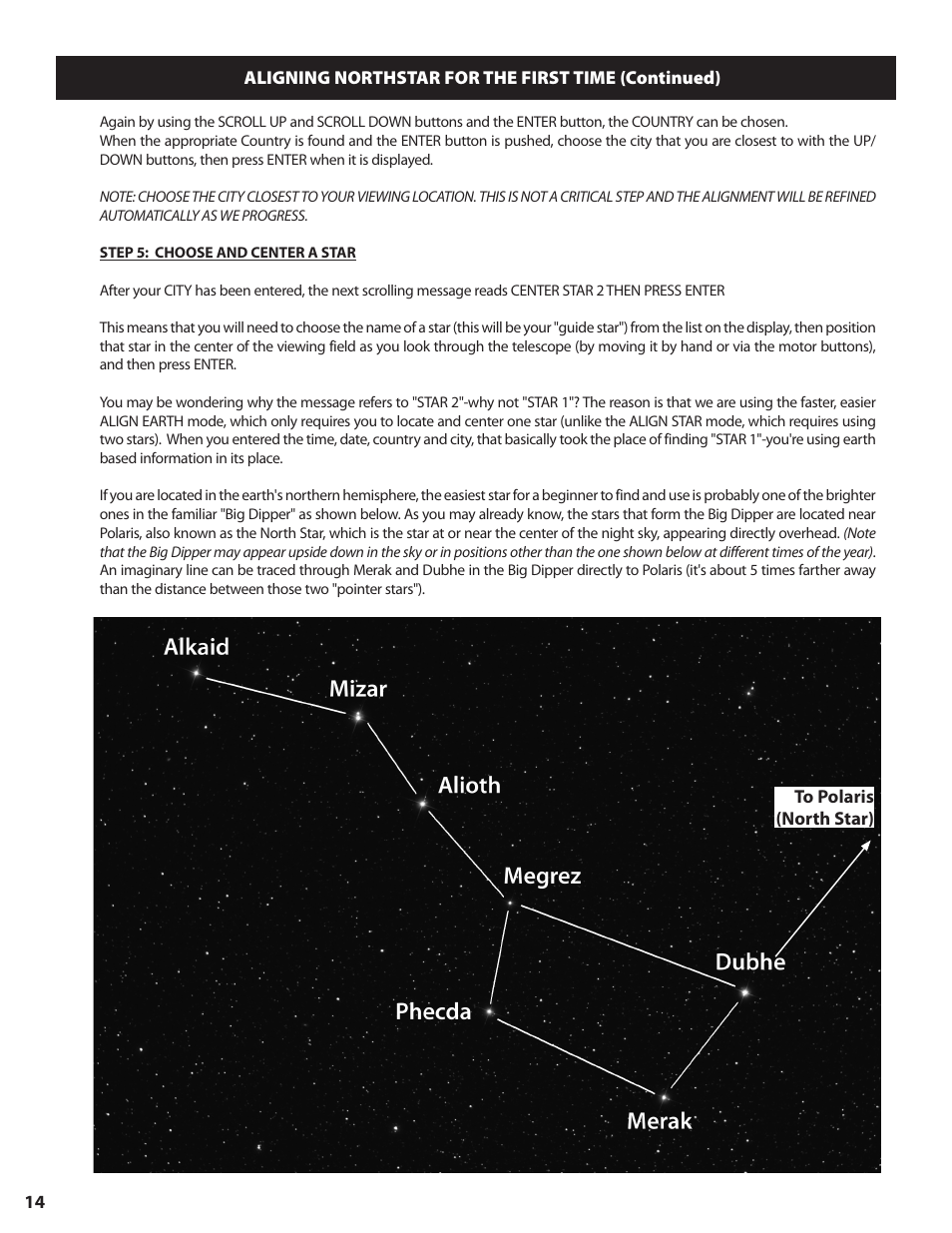 Bushnell NORTH STAR GOTO 78-8840 User Manual | Page 14 / 136