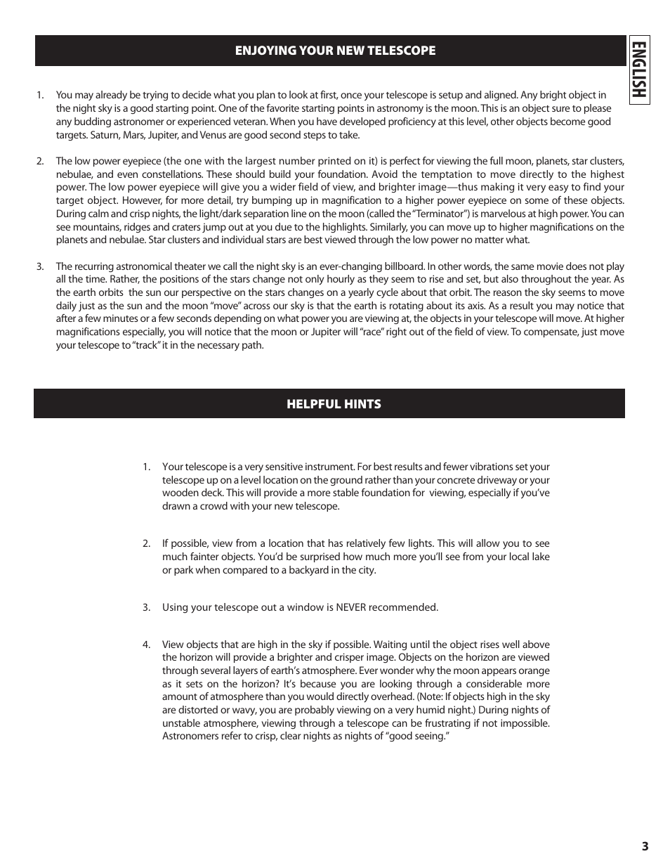 English | Bushnell NORTH STAR GOTO 78-8840 User Manual | Page 3 / 136