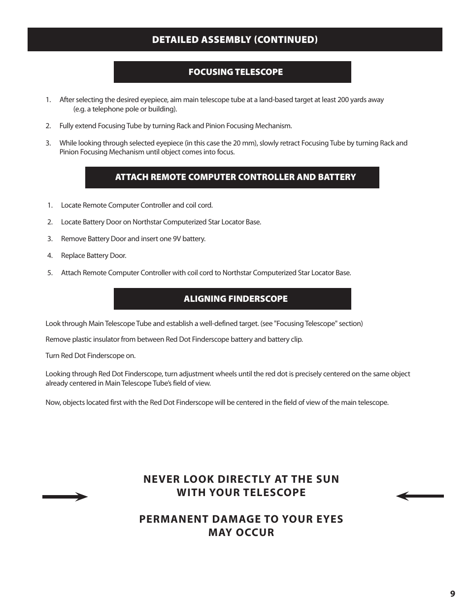 Bushnell NORTH STAR GOTO 78-8840 User Manual | Page 9 / 136