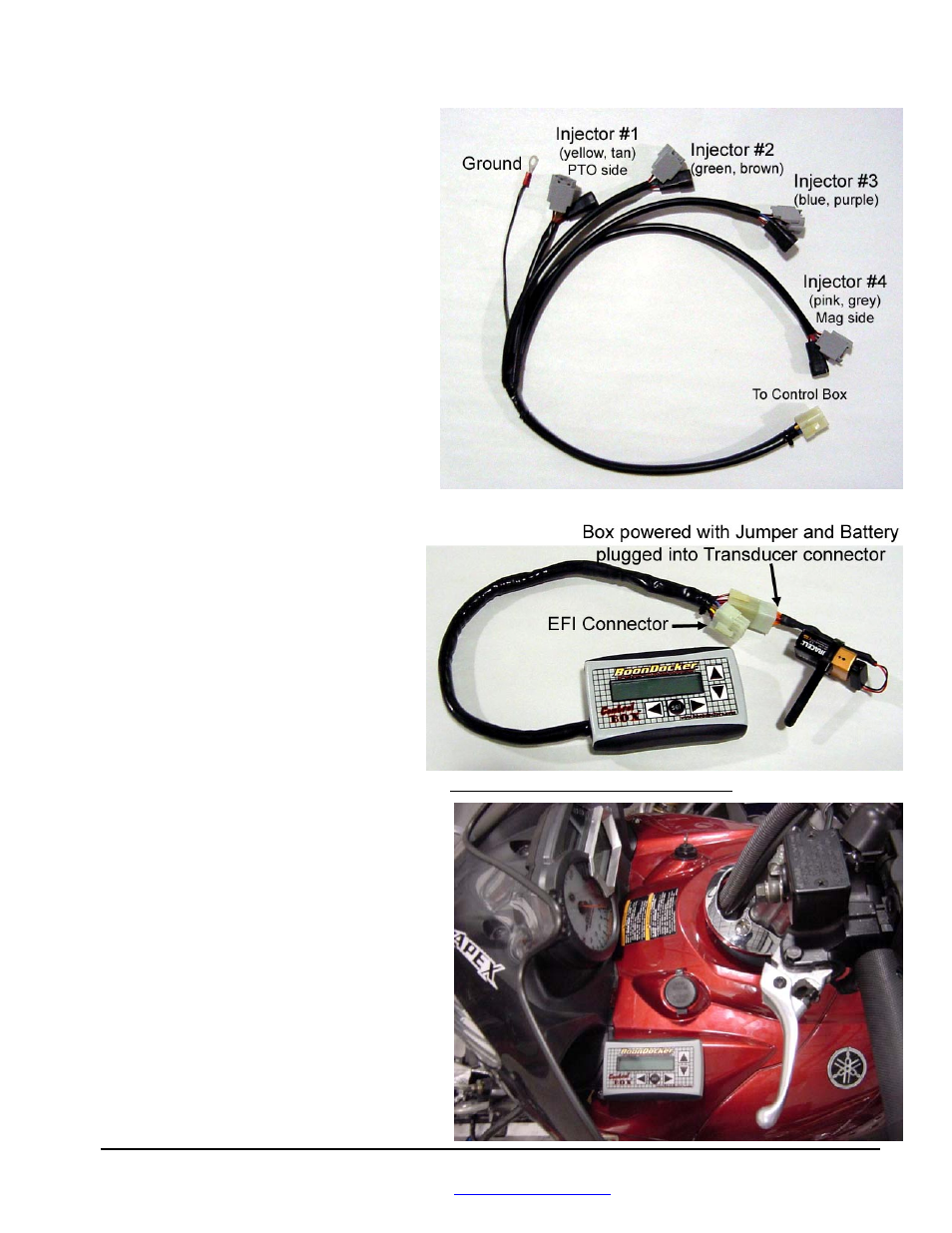 Ii. wiring, Iii. control box mounting location | BoonDocker YAMAHA: Apex Turbo User Manual | Page 2 / 16