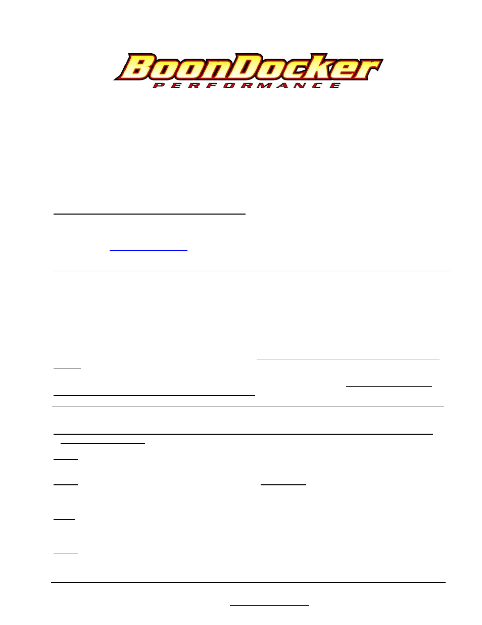 BoonDocker YAMAHA: Nytro Turbo User Manual | 20 pages