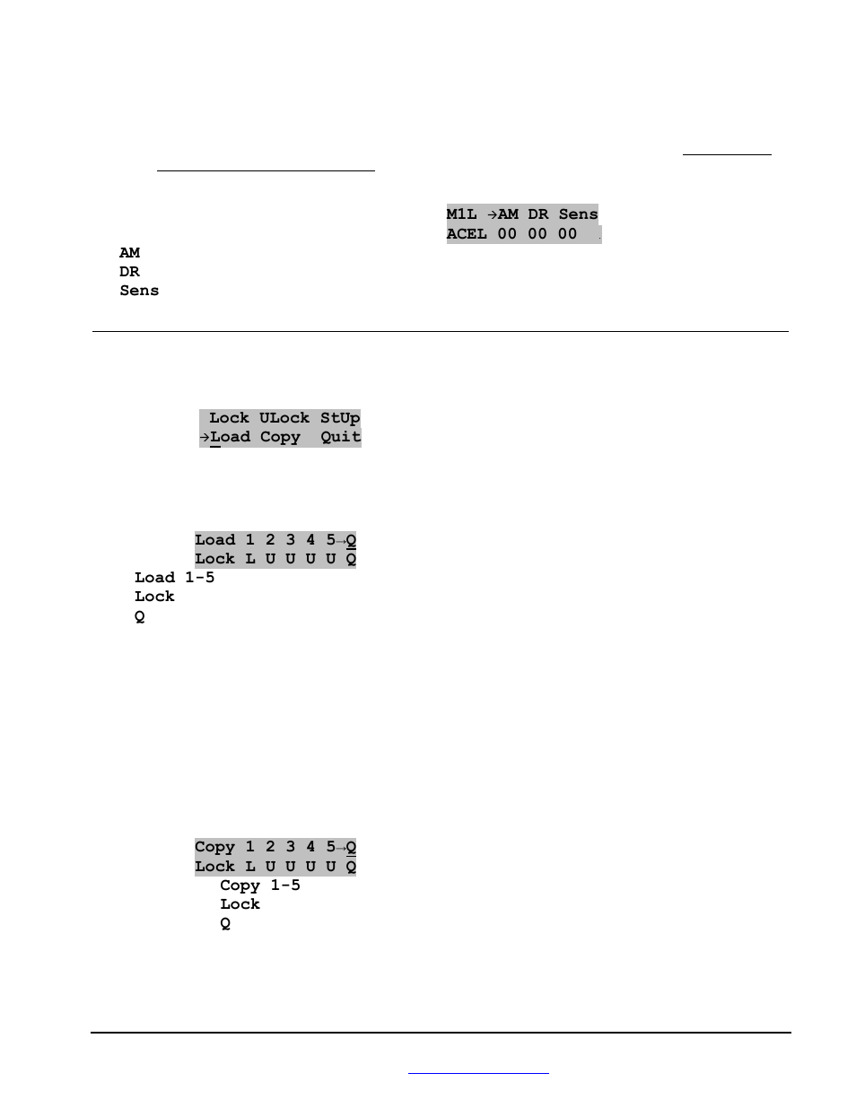 Map / setup menus | BoonDocker YAMAHA: Phazer User Manual | Page 6 / 16