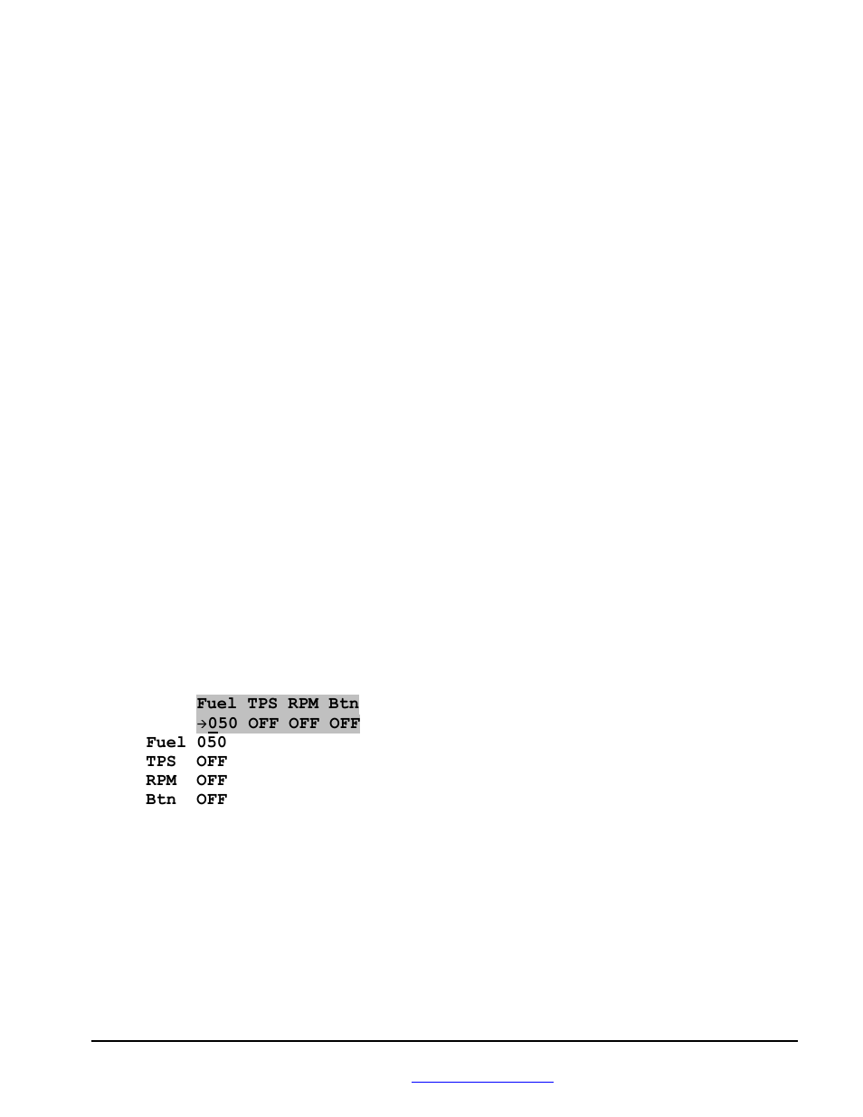 Vii. n2o system configuration, A. n2o configuration options, B. n2o configuration procedure | Fuel tps rpm btn, Tps off, Rpm off, Btn off | BoonDocker POLARIS: Non-turbo Control Box 600 IQ 2 INJ User Manual | Page 14 / 19