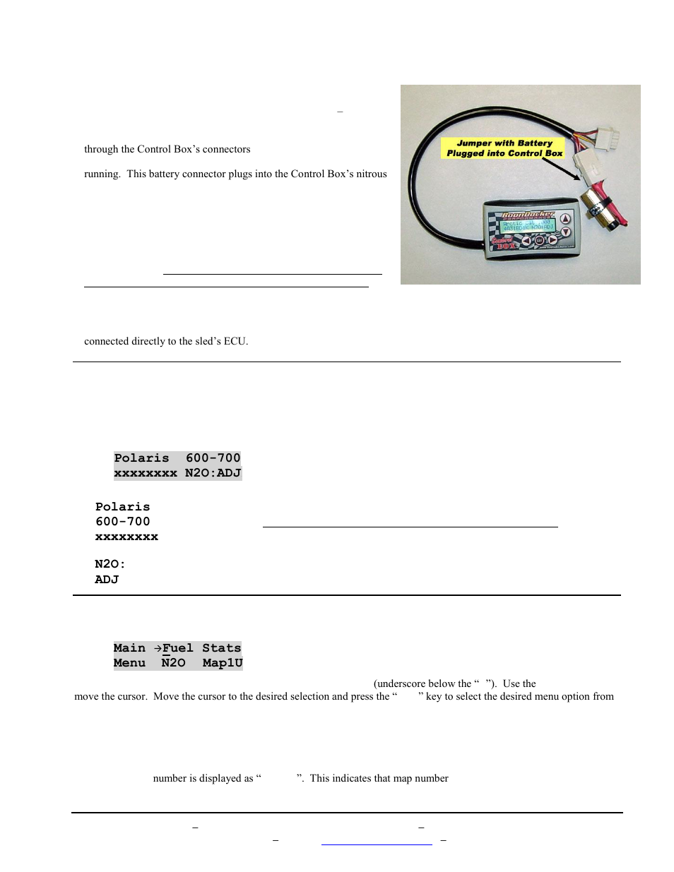 Iv. control box menus, Startup screen, Main menu | BoonDocker POLARIS: Non-turbo Control Box 900 IQ User Manual | Page 3 / 16