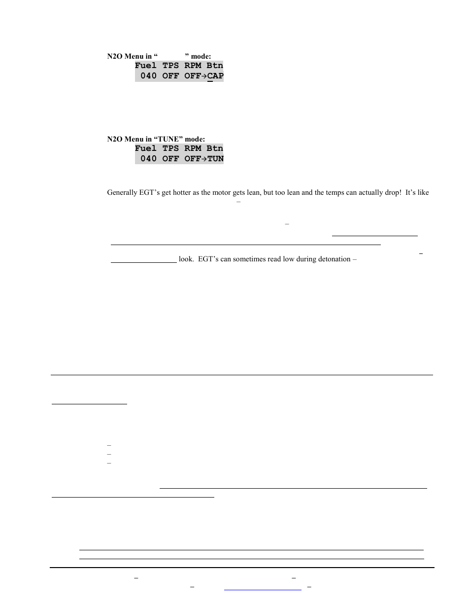 Fuel tps rpm btn 040 off off | BoonDocker POLARIS: Non-turbo Control Box 900 IQ User Manual | Page 9 / 16