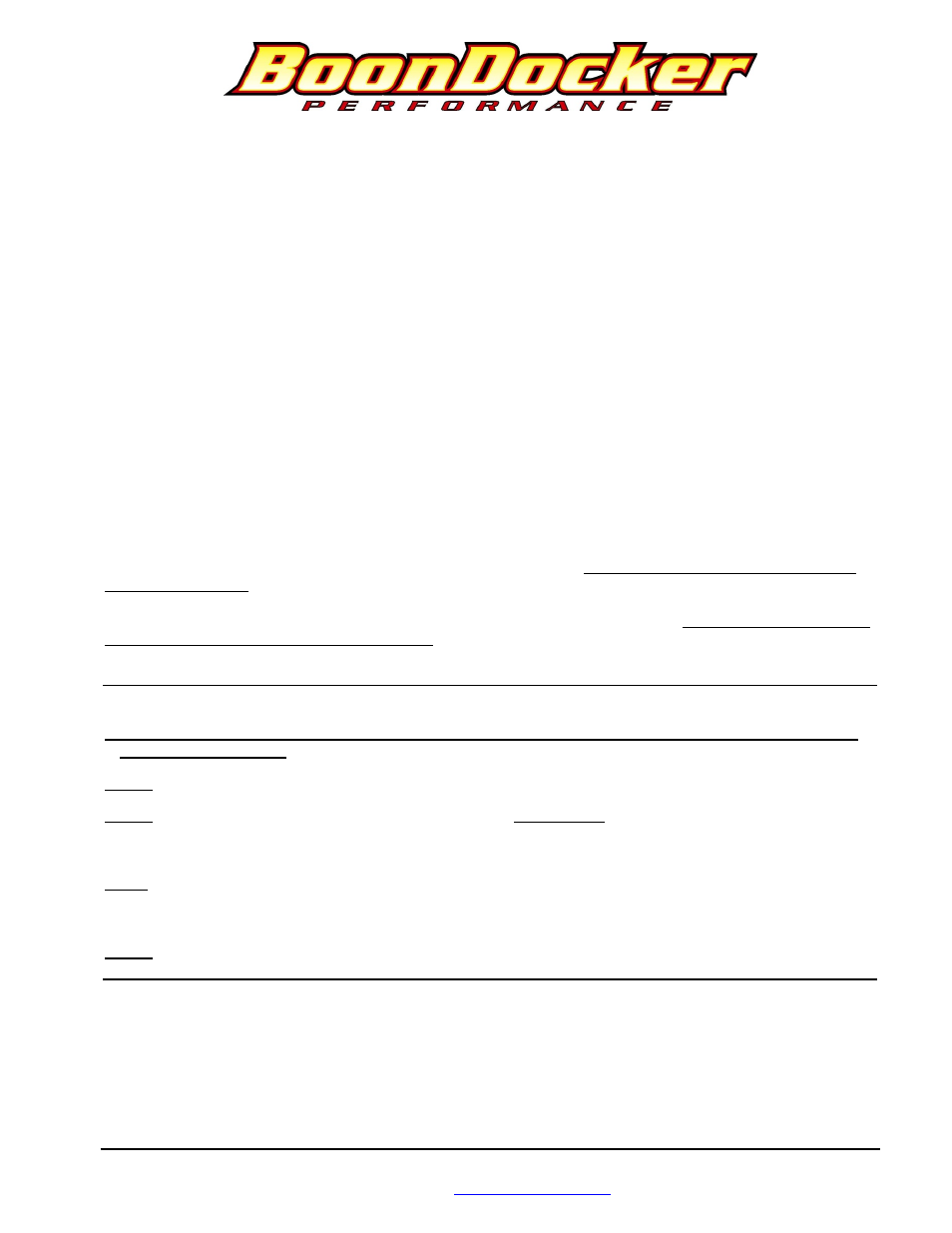 BoonDocker POLARIS: Non-turbo Control Box 600/700/800 Universal Harness User Manual | 19 pages