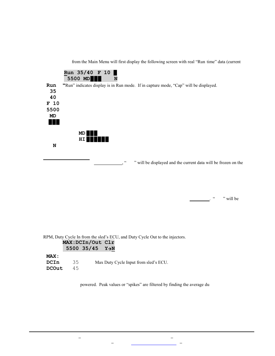 Stats menus | BoonDocker SKI-DOO: Non-turbo Control Box SDI 600/1000 4 INJ User Manual | Page 7 / 16