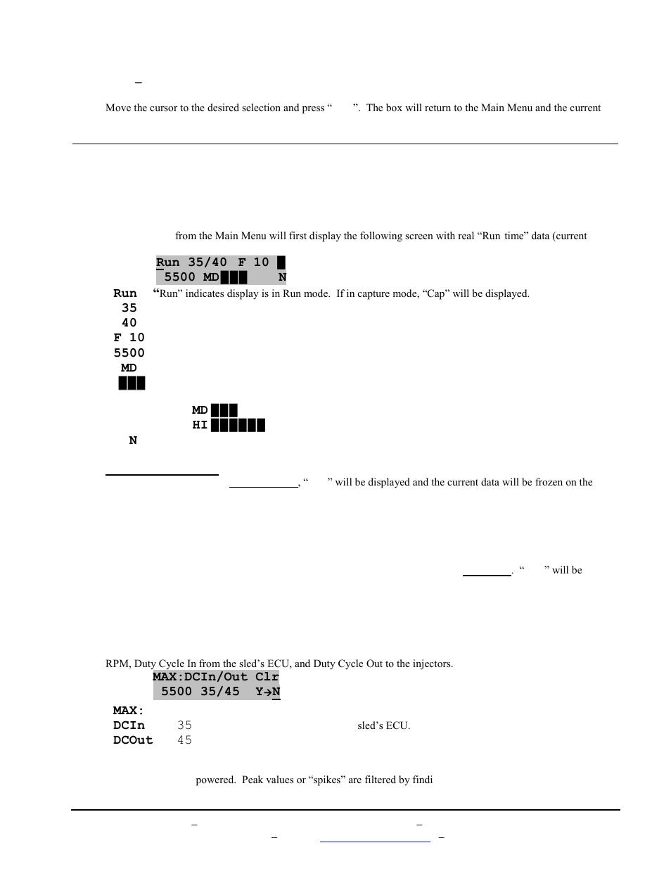 Stats menus | BoonDocker YAMAHA: Non-turbo Control Box Apex User Manual | Page 6 / 16