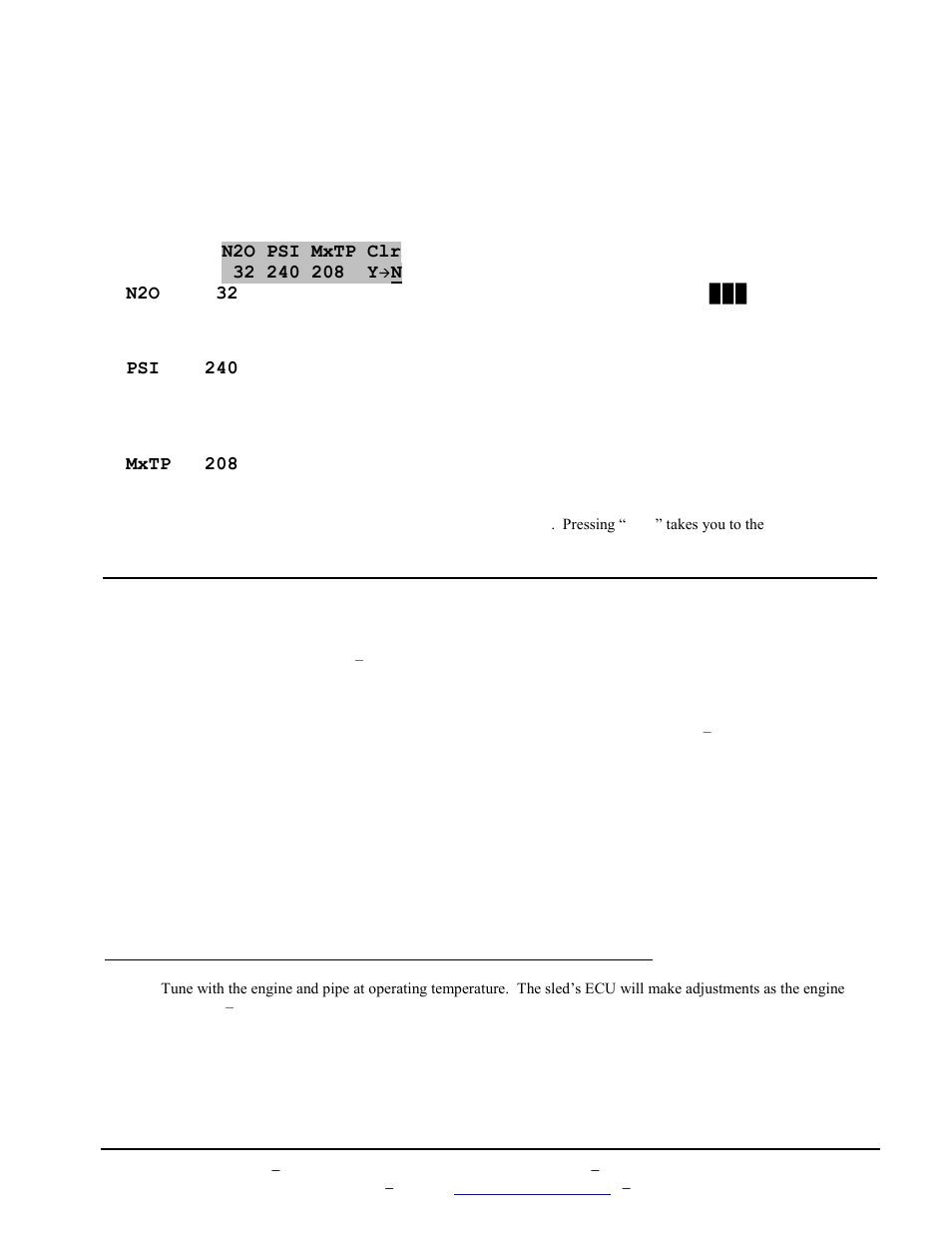 Vi. efi tuning suggestions | BoonDocker YAMAHA: Non-turbo Control Box Apex User Manual | Page 7 / 16