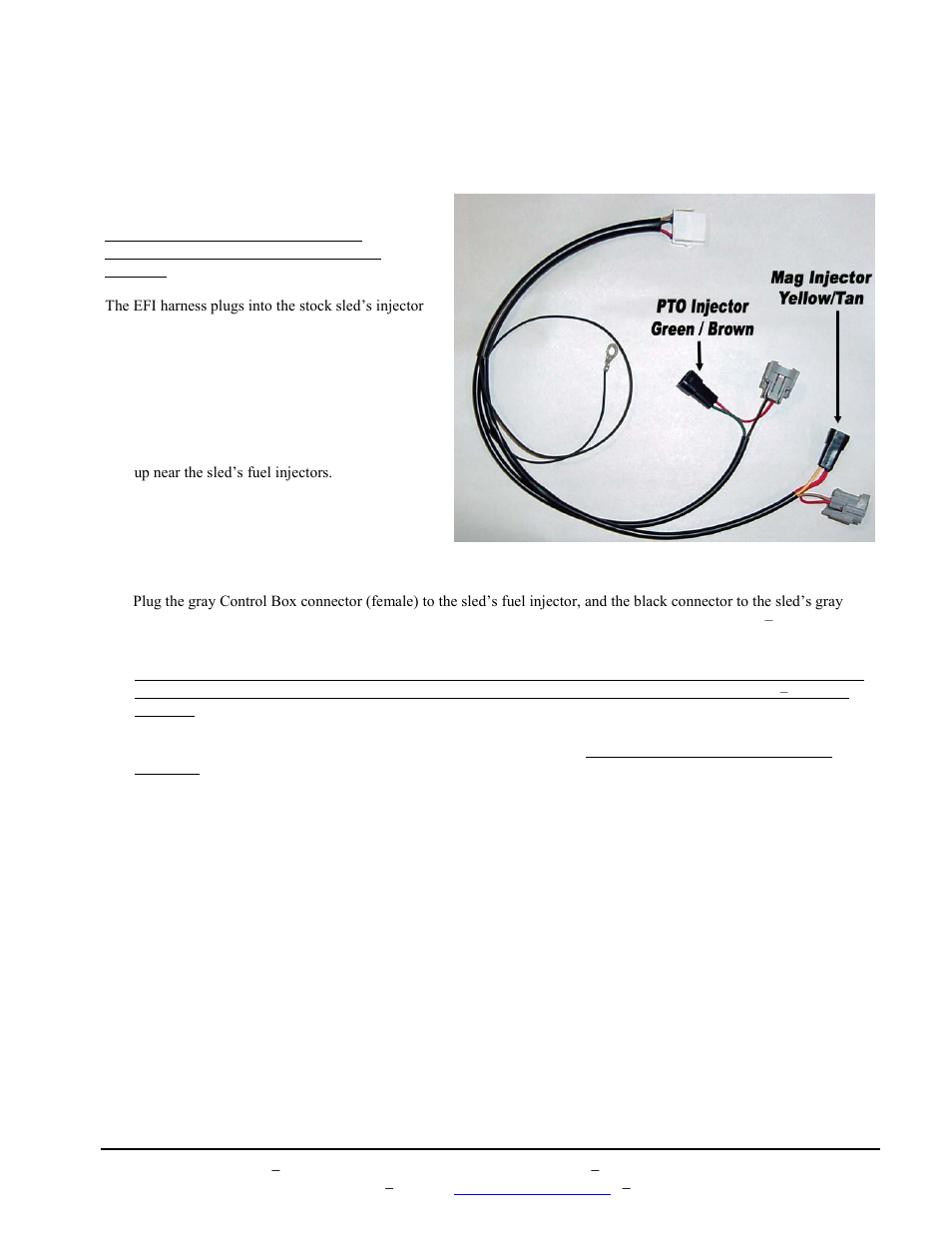 Ii. control box harness connectors, Iii. control box mounting locations | BoonDocker YAMAHA: Non-turbo Control Box Phazer User Manual | Page 2 / 17