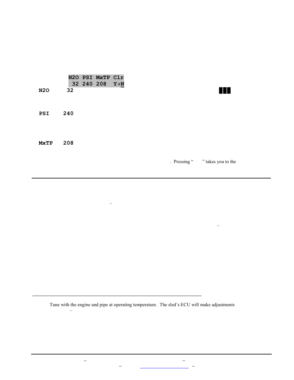 Vi. efi tuning suggestions | BoonDocker YAMAHA: Non-turbo Control Box Phazer User Manual | Page 8 / 17