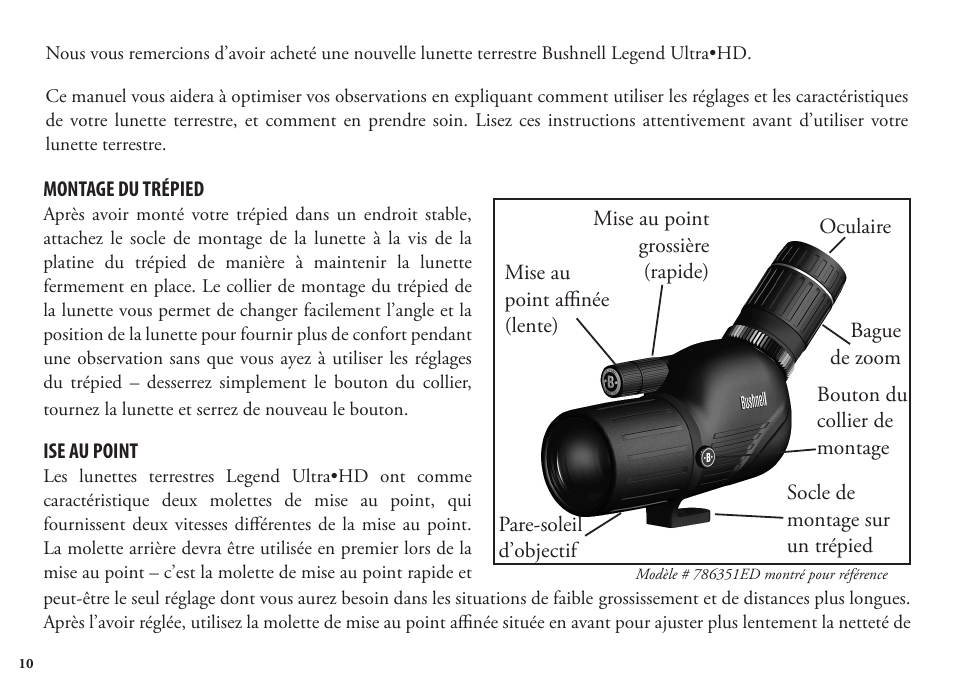 Bushnell Legend 98-1404/03-09 User Manual | Page 10 / 36