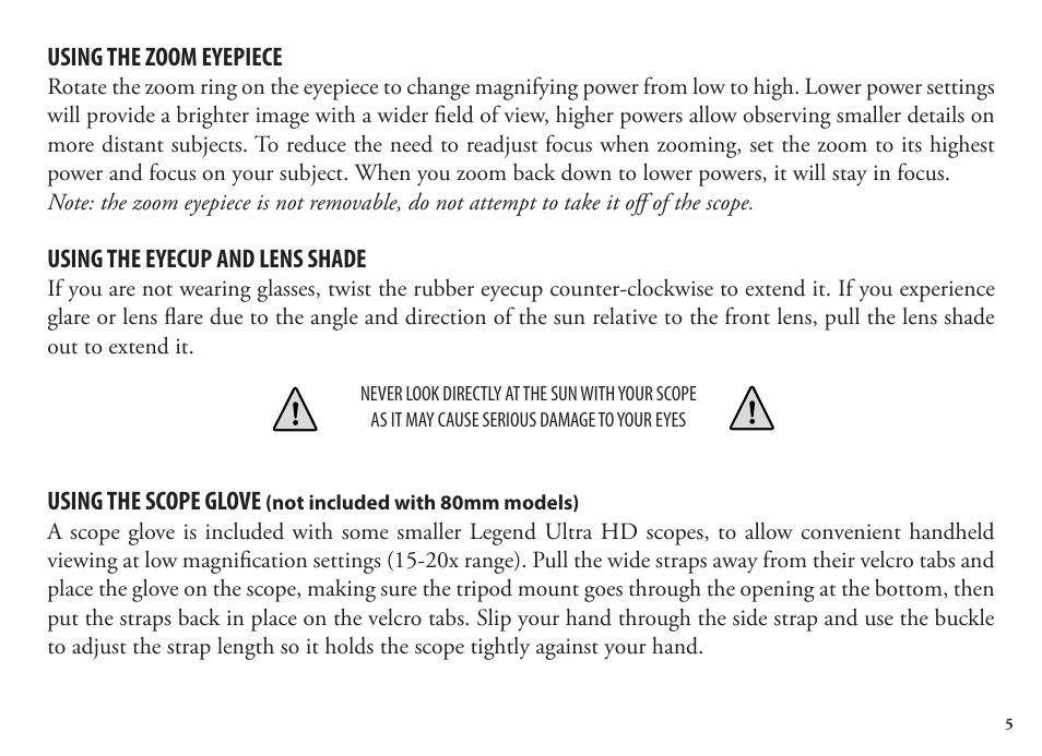 Bushnell Legend 98-1404/03-09 User Manual | Page 5 / 36