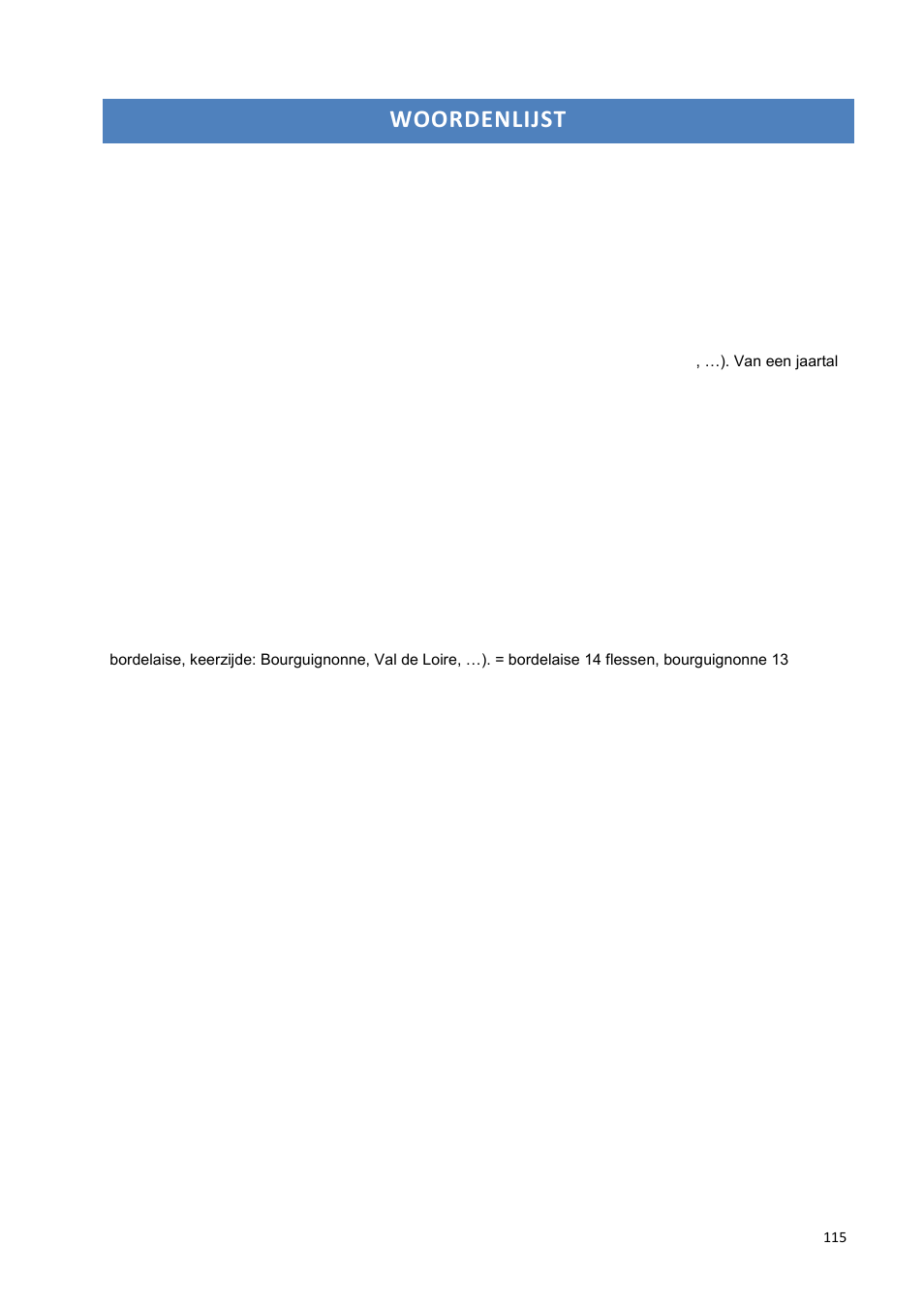 Woordenlijst | Climadiff DV265AGN7 User Manual | Page 115 / 146