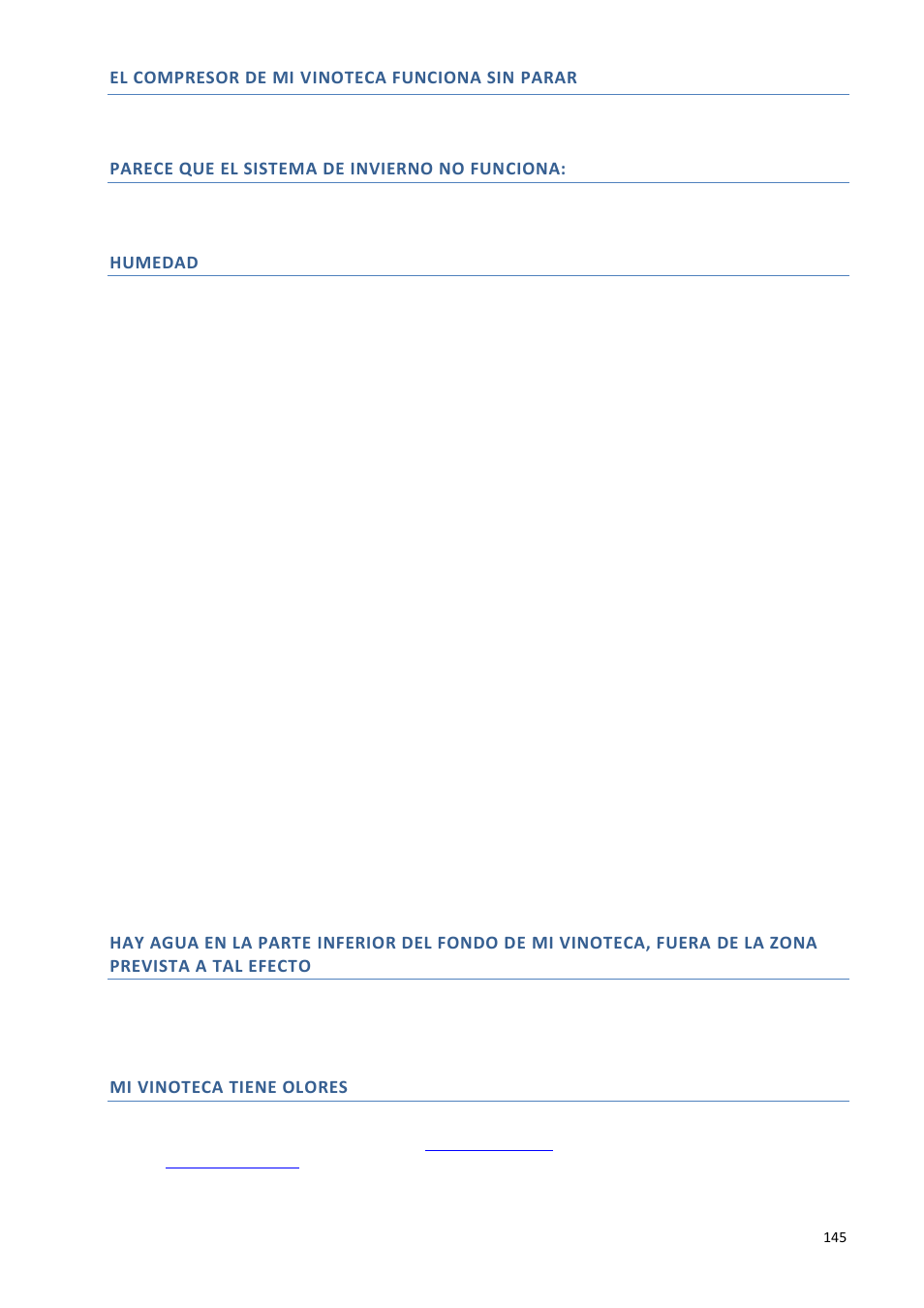 Parece que el sistema de invierno no funciona, Humedad | Climadiff DV265AGN7 User Manual | Page 145 / 146