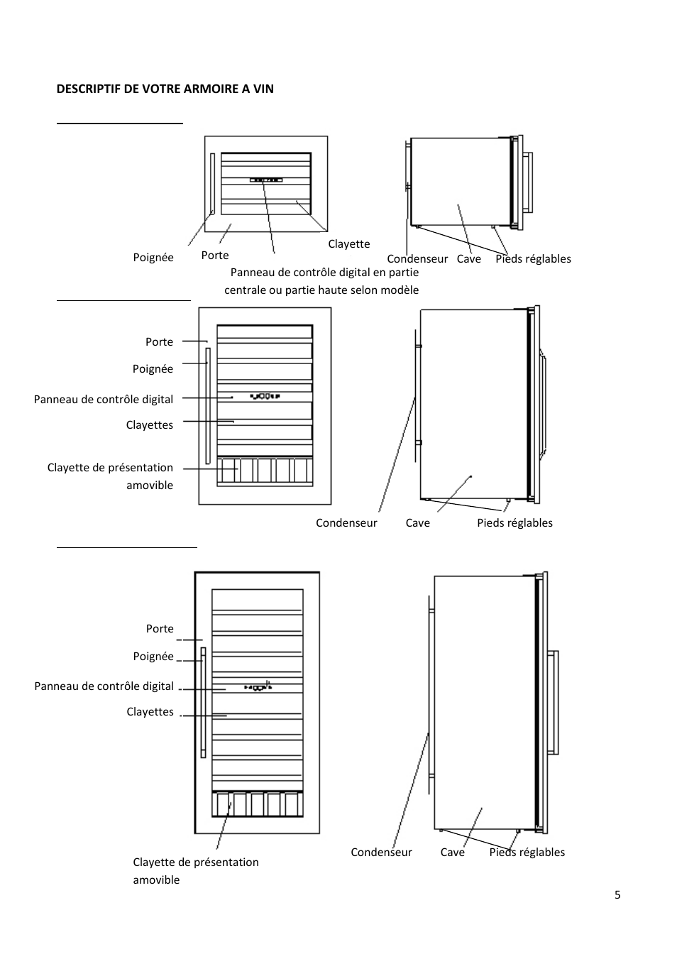 Climadiff AV93X3ZI-1 User Manual | Page 5 / 106