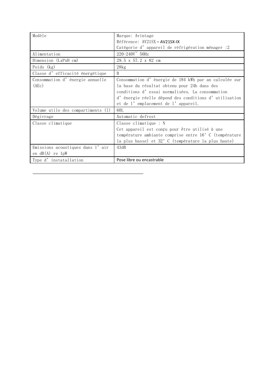 Annexe 1 | Climadiff AV54SXDZ(-IX) User Manual | Page 25 / 140