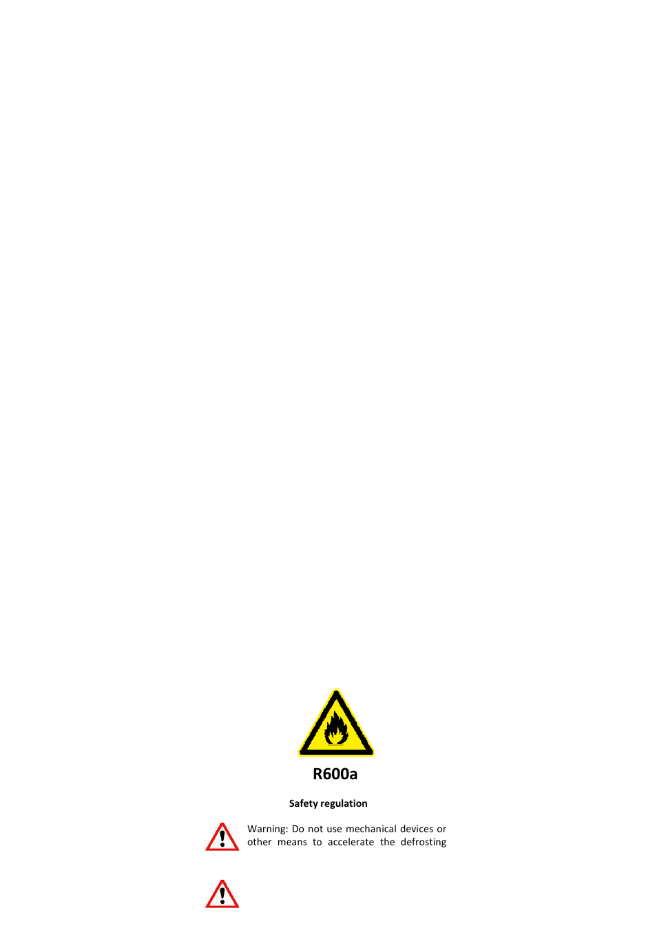 Do not place the appliance in direct sunlight, R600a | Climadiff AV54SXDZ(-IX) User Manual | Page 39 / 140