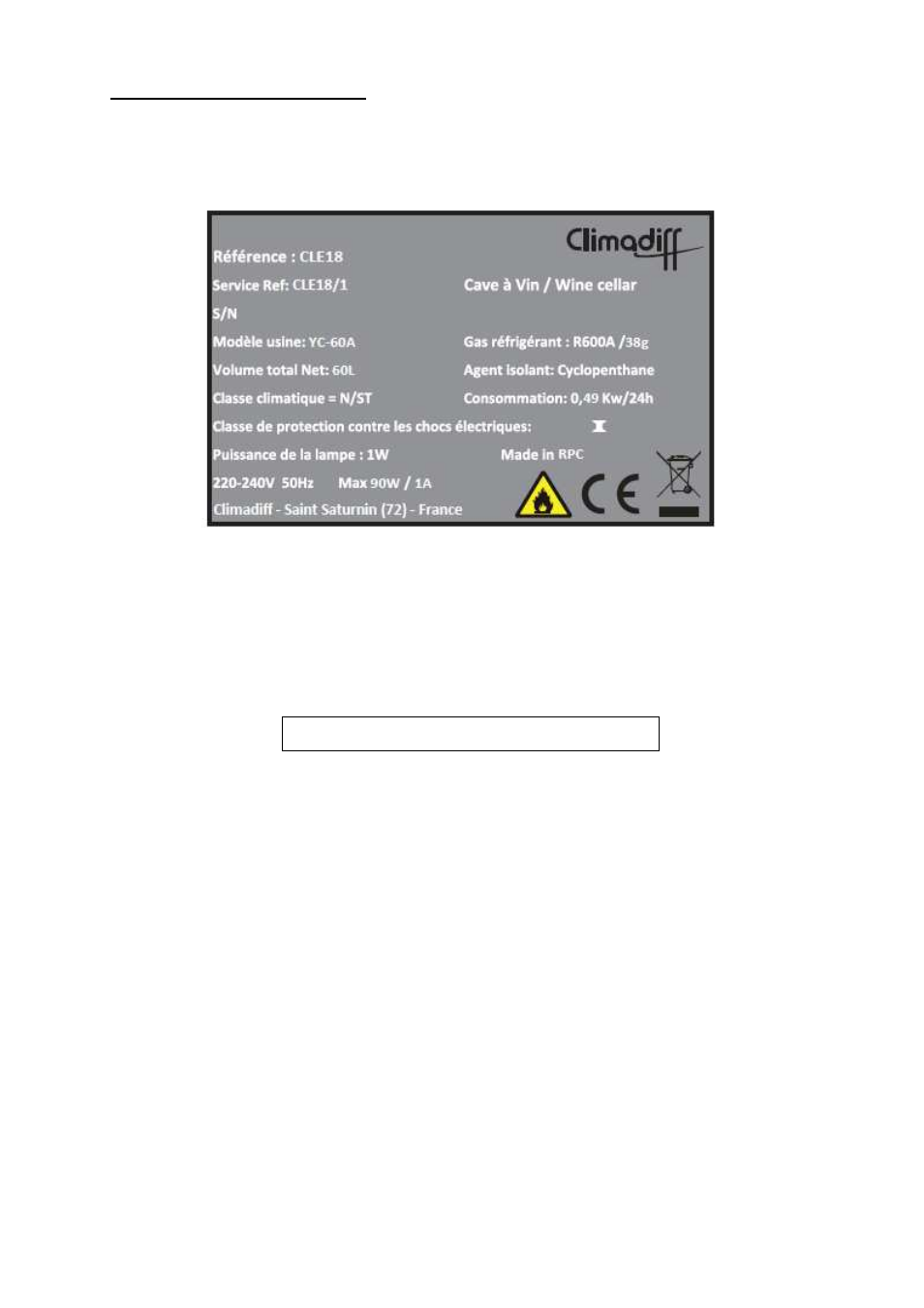 Climadiff CLE18- CLE51 User Manual | Page 3 / 77