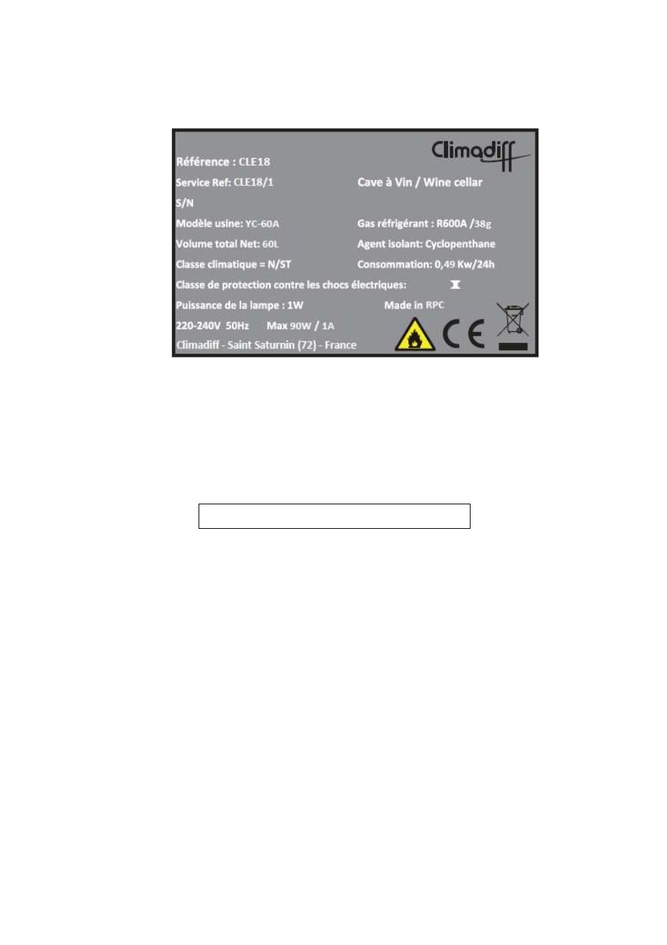 Climadiff CLE18- CLE51 User Manual | Page 64 / 77