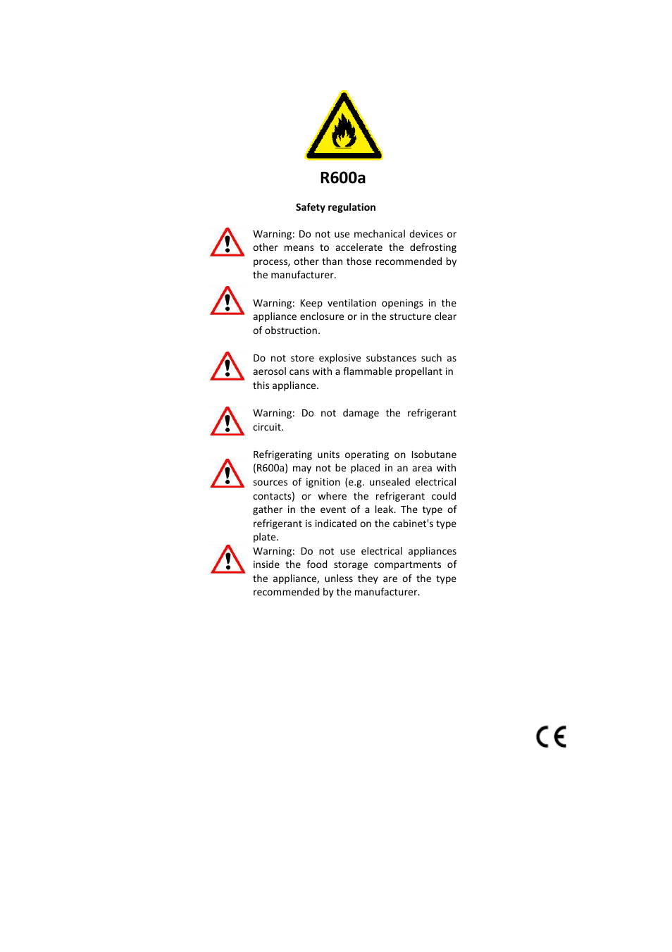 R600a | Climadiff CLI24- CLI45 User Manual | Page 21 / 76