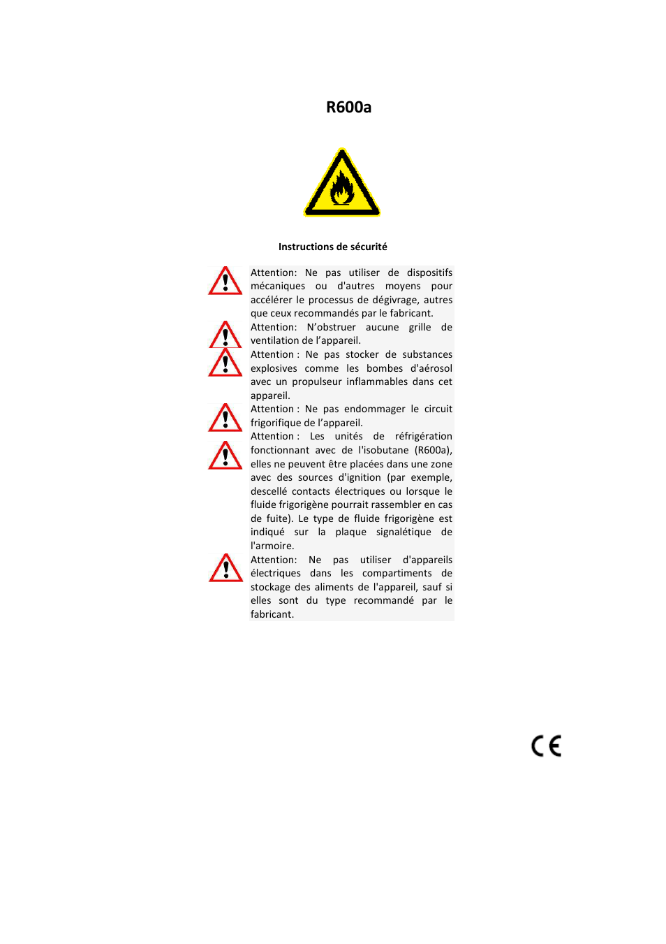 R600a | Climadiff CLI24- CLI45 User Manual | Page 6 / 76