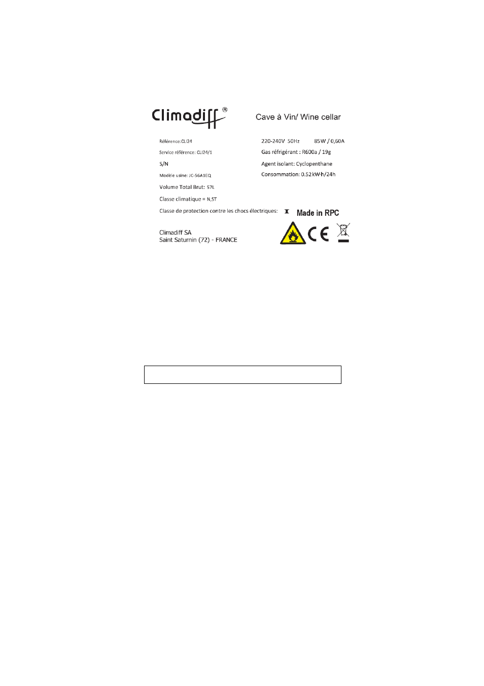 Climadiff CLI24- CLI45 User Manual | Page 63 / 76