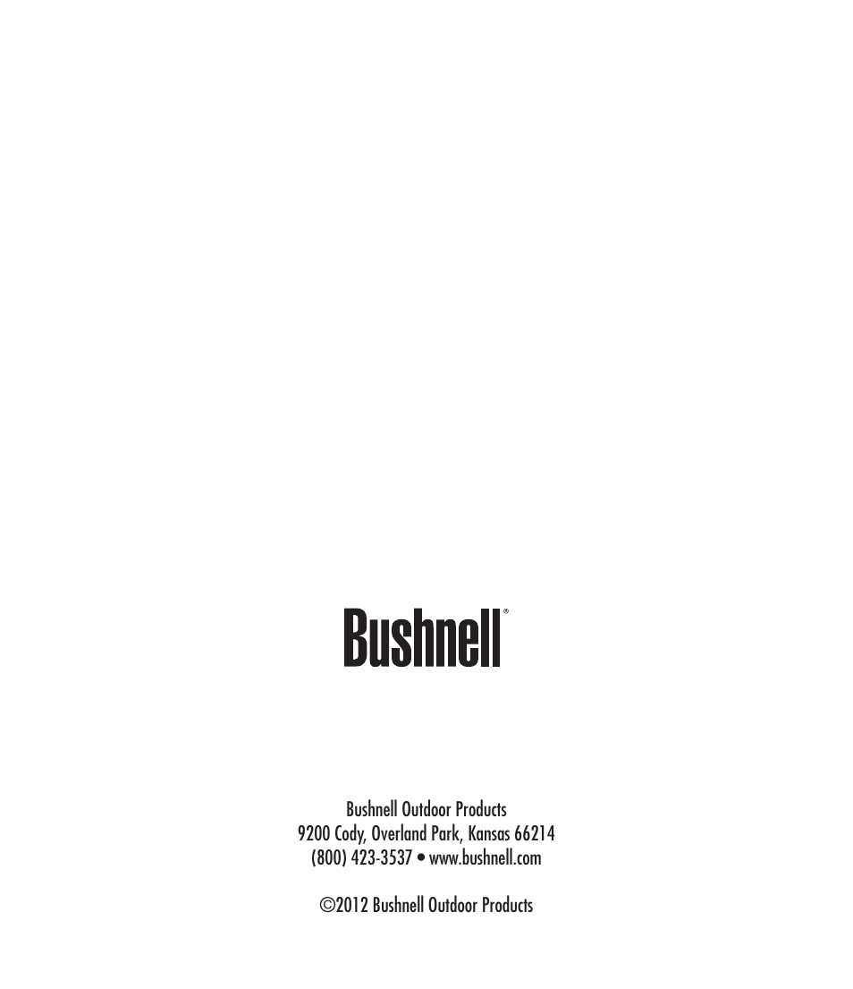 Bushnell 360401 User Manual | Page 60 / 60