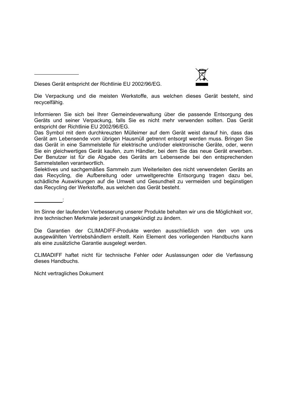 Climadiff CV41DZX User Manual | Page 33 / 34