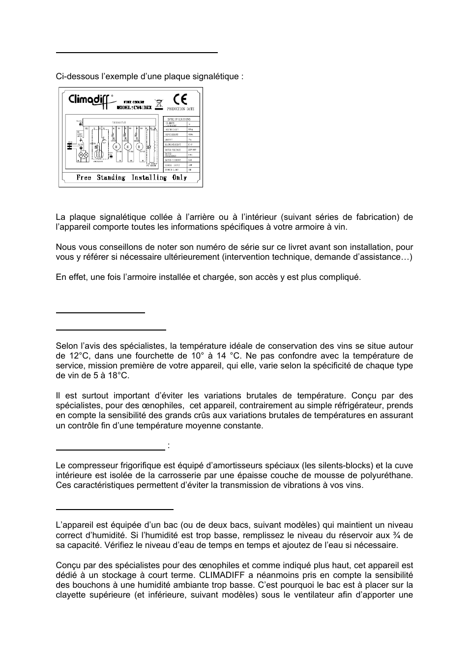 Climadiff CV41DZX User Manual | Page 4 / 34