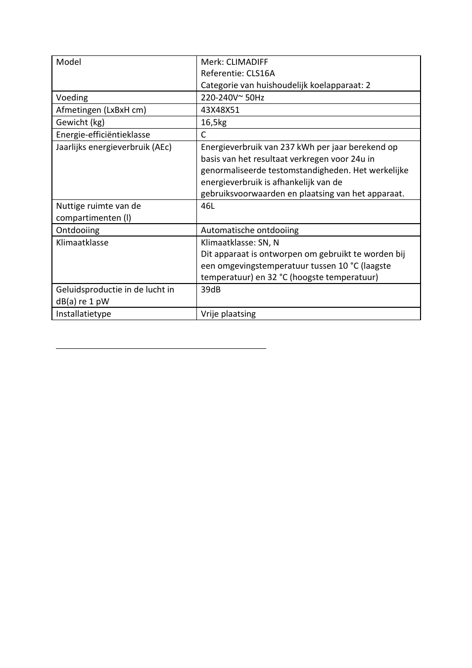 Bijlage 1 | Climadiff CLS33A User Manual | Page 58 / 76